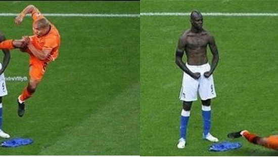 Những biến tấu "ĐỘC" màn ăn mừng của Balotelli